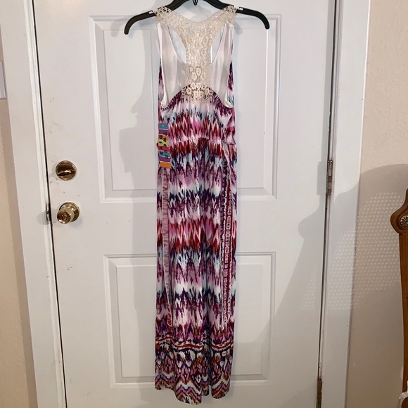 Tween Diva Multicolored Girls Maxi Dress - Picture 2 of 2